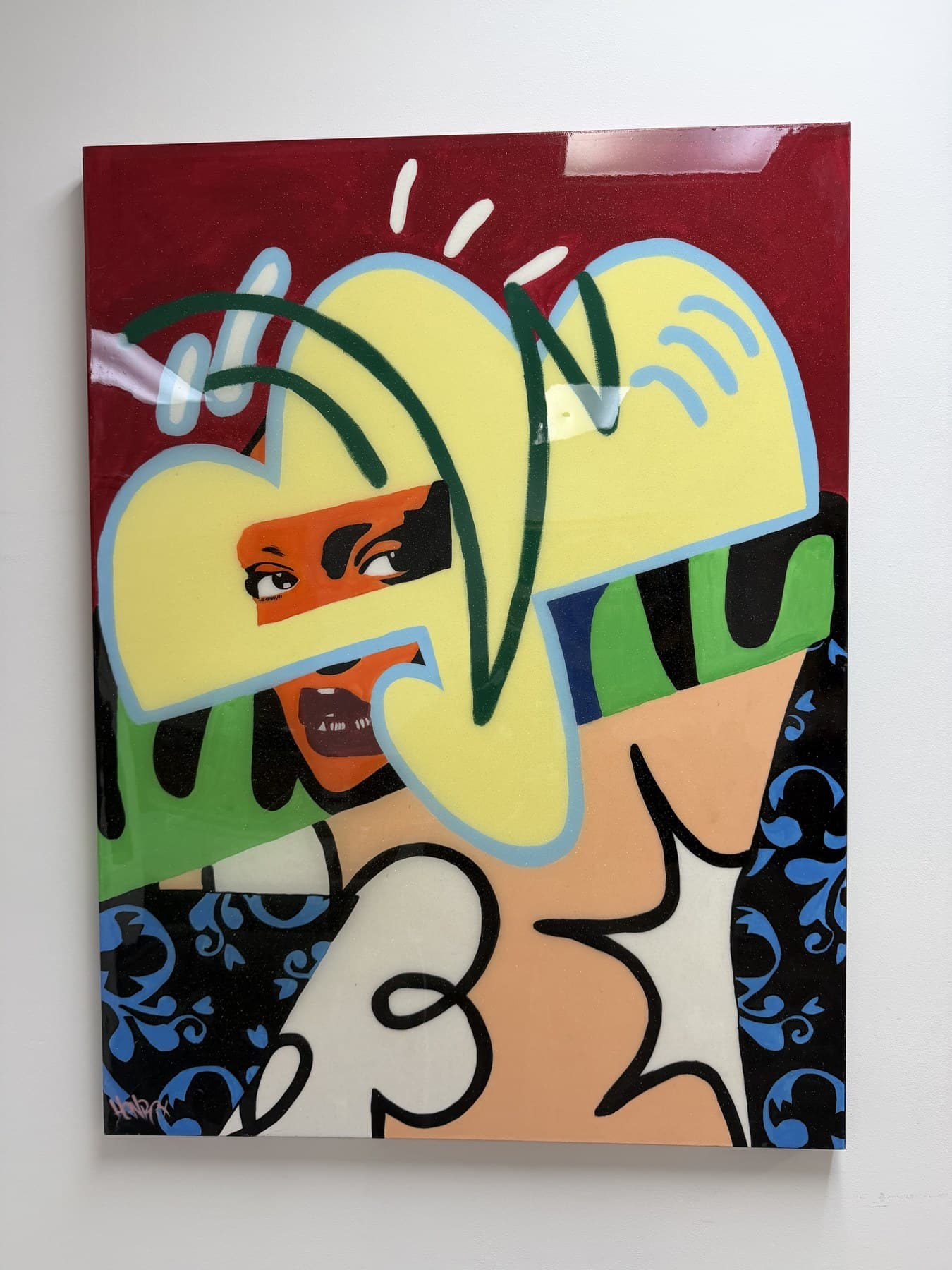 Artwork 01 currently hanging at Revos Gallery, available for collector inquiry.