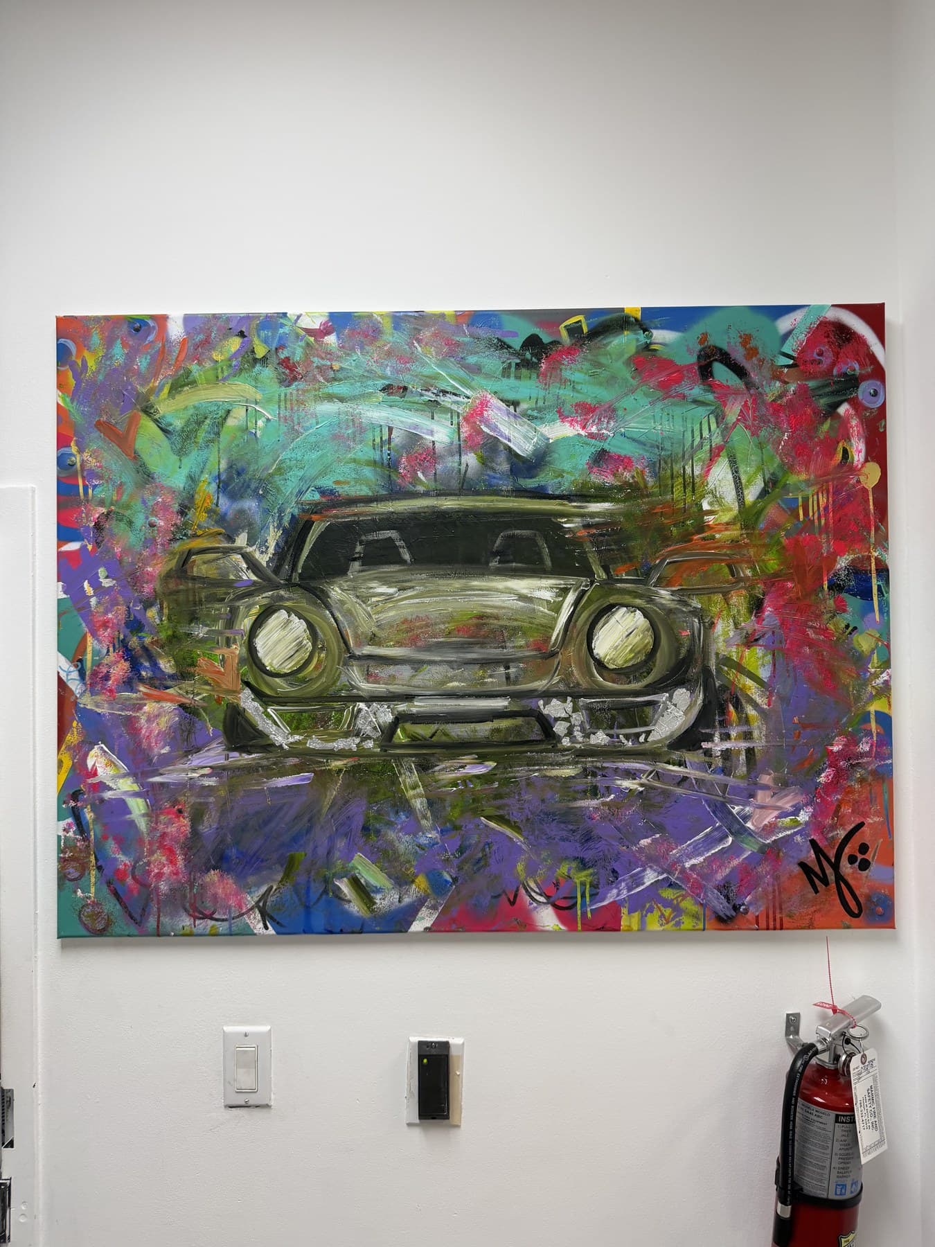 Artwork 08 currently hanging at Revos Gallery, available for collector inquiry.